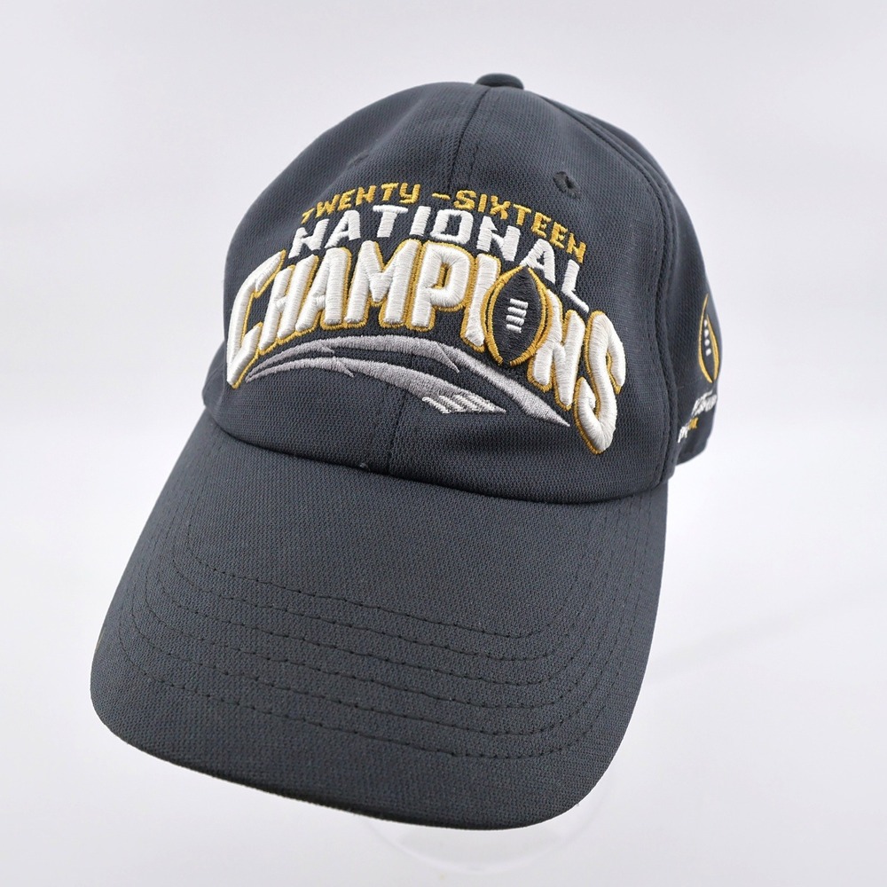 Clemson Tigers 2016 National Champions Hat Gray OS Mens Captivating Headwear